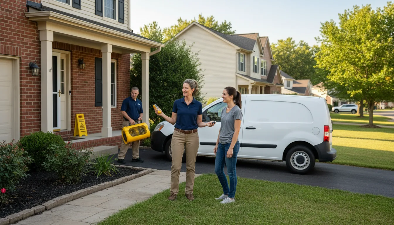 Residential water damage restoration in Sheffield, PA